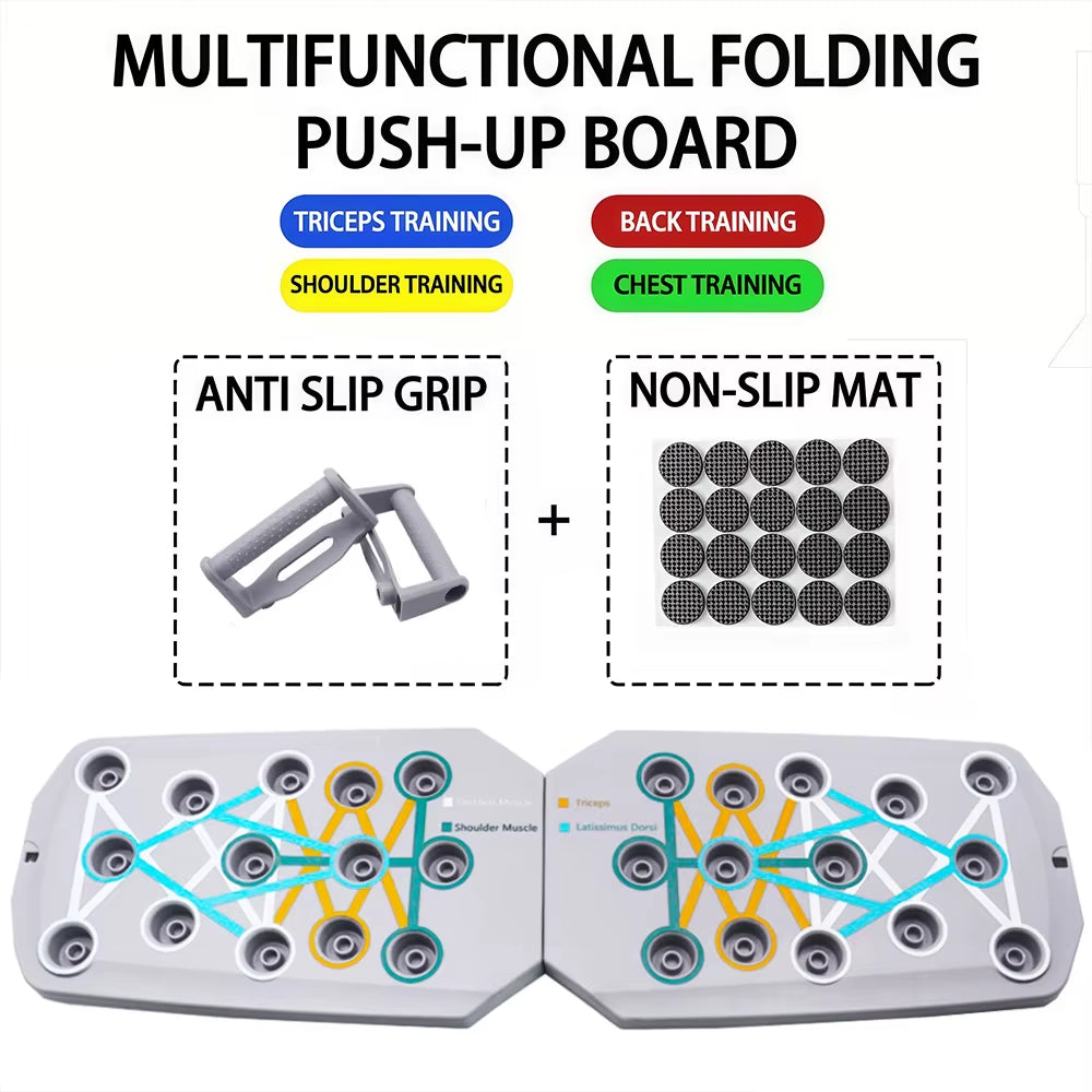 Transform Your Workout with the Ultimate Portable Push-Up Board Set – Multifunctional Fitness Equipment for Total Body Strength Training