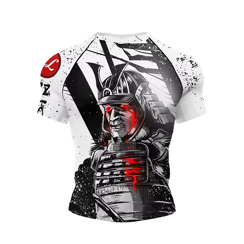 Elevate Your Game with Our New Men’s MMA Rashguard Set - 4Pcs Brazilian Grappling T-Shirt and Shorts for Ultimate Performance in Boxing and Jiu Jitsu