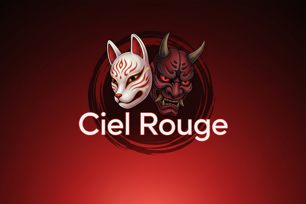Ciel Rouge Logo with Kitsune and Oni Masks